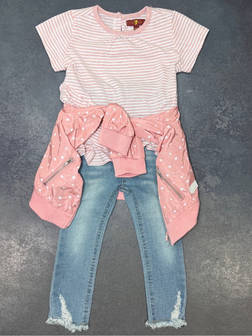 7 For All Mankind Baby Girl 3-Piece Outfit Set 24M
